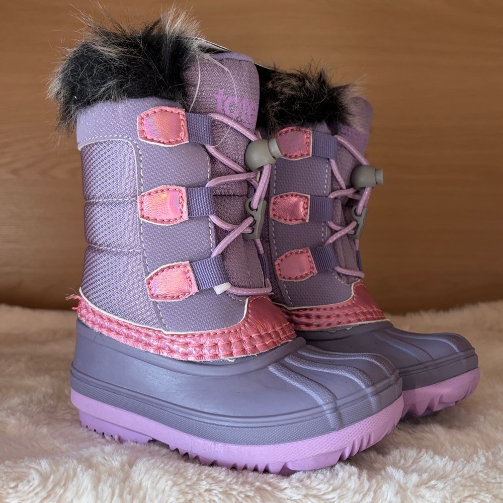 ✨$28✨Totes•Girls’ Lil Kerri Toddler Winter Boots | Lilac | 6T